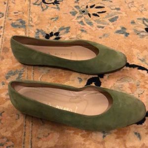 Vintage green Prada Flats